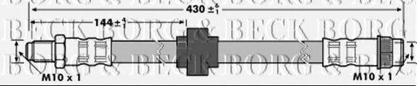 BORG & BECK BBH7177 Тормозной шланг