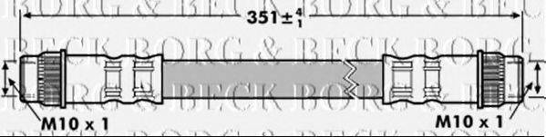 BORG & BECK BBH7179 Тормозной шланг