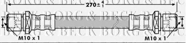 BORG & BECK BBH7204 Тормозной шланг