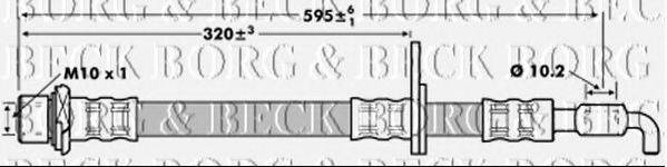 BORG & BECK BBH7237 Тормозной шланг