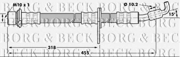 BORG & BECK BBH7239 Тормозной шланг