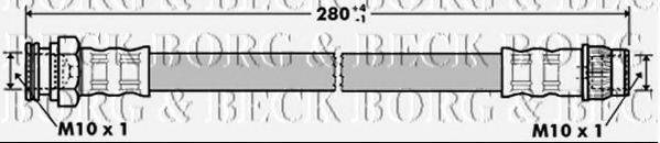 BORG & BECK BBH7356 Тормозной шланг