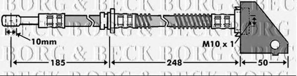 BORG & BECK BBH7462 Тормозной шланг