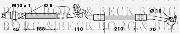 BORG & BECK BBH7484 Тормозной шланг
