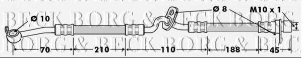 BORG & BECK BBH7485 Тормозной шланг