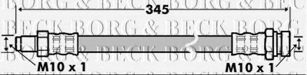 BORG & BECK BBH7521 Тормозной шланг