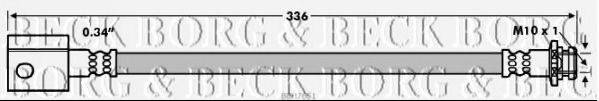 BORG & BECK BBH7651 Тормозной шланг