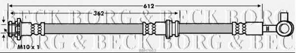 BORG & BECK BBH7663 Тормозной шланг