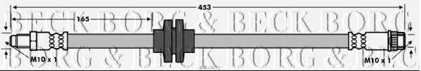 BORG & BECK BBH7672 Тормозной шланг