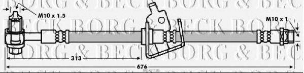 BORG & BECK BBH7736 Тормозной шланг