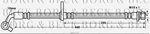 BORG & BECK BBH7755 Тормозной шланг