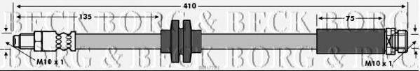 BORG & BECK BBH7781 Тормозной шланг