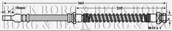 BORG & BECK BBH7824 Тормозной шланг