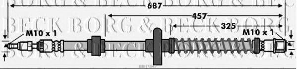 BORG & BECK BBH7847 Тормозной шланг