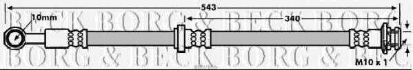 BORG & BECK BBH7866 Тормозной шланг