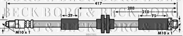 BORG & BECK BBH7901 Тормозной шланг