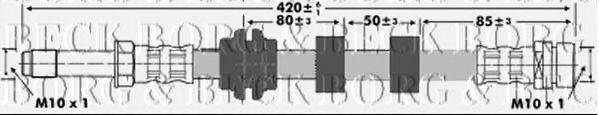 BORG & BECK BBH6146 Тормозной шланг