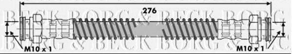 BORG & BECK BBH6258 Тормозной шланг