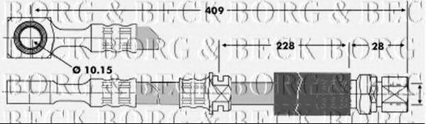 BORG & BECK BBH6705 Тормозной шланг