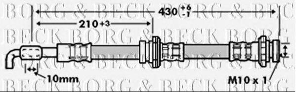 BORG & BECK BBH6756 Тормозной шланг