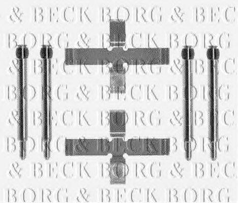 BORG & BECK BBK1193 Комплектующие, колодки дискового тормоза