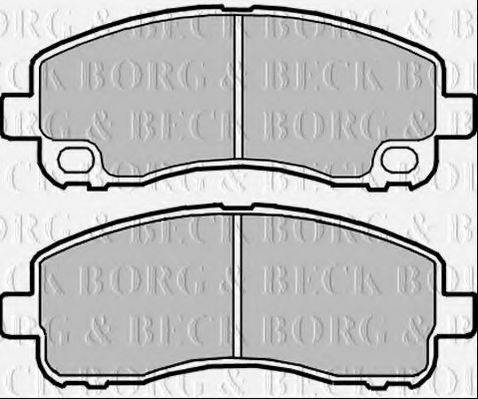 BORG & BECK BBP2351 Комплект тормозных колодок, дисковый тормоз