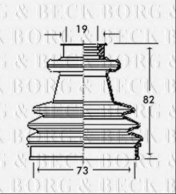 BORG & BECK BCB2151 Пыльник, приводной вал