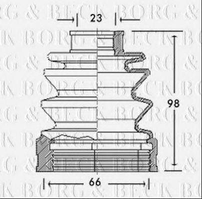 BORG & BECK BCB2617 Пыльник, приводной вал