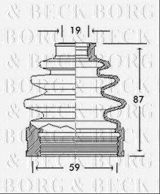 BORG & BECK BCB2743 Пыльник, приводной вал