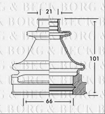 BORG & BECK BCB2769 Пыльник, приводной вал