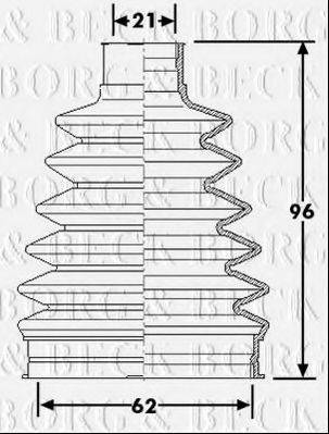 BORG & BECK BCB6225 Пыльник, приводной вал