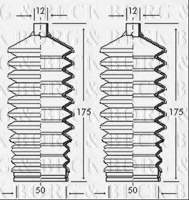 BORG & BECK BSG3050 Пыльник, рулевое управление