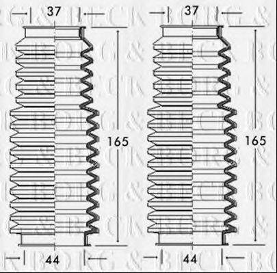 BORG & BECK BSG3086 Пыльник, рулевое управление