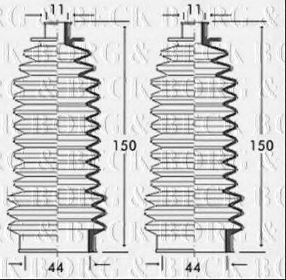 BORG & BECK BSG3146 Пыльник, рулевое управление