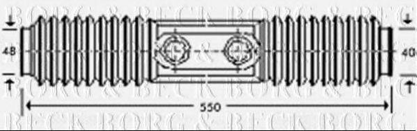 BORG & BECK BSG3212 Пыльник, рулевое управление