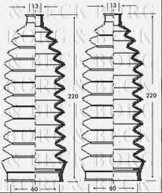 BORG & BECK BSG3243 Пыльник, рулевое управление