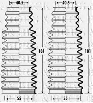 BORG & BECK BSG3276 Пыльник, рулевое управление