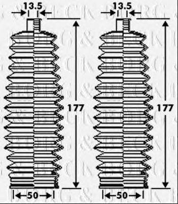 BORG & BECK BSG3282 Пыльник, рулевое управление