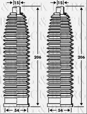 BORG & BECK BSG3299 Пыльник, рулевое управление