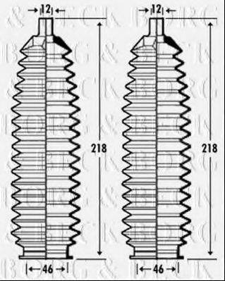 BORG & BECK BSG3347 Пыльник, рулевое управление