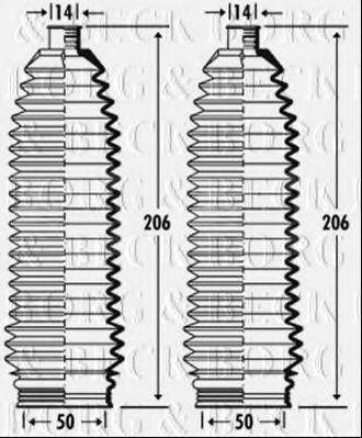 BORG & BECK BSG3385 Пыльник, рулевое управление