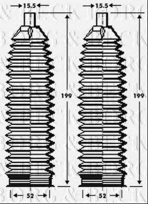 BORG & BECK BSG3389 Пыльник, рулевое управление