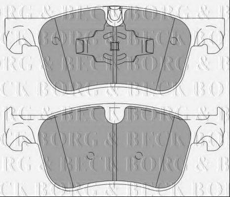 BORG & BECK BBP2463 Комплект тормозных колодок, дисковый тормоз