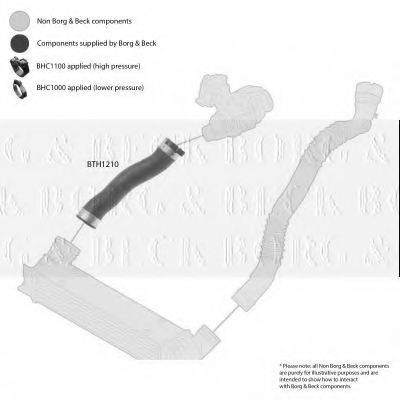 BORG & BECK BTH1210 Трубка нагнетаемого воздуха