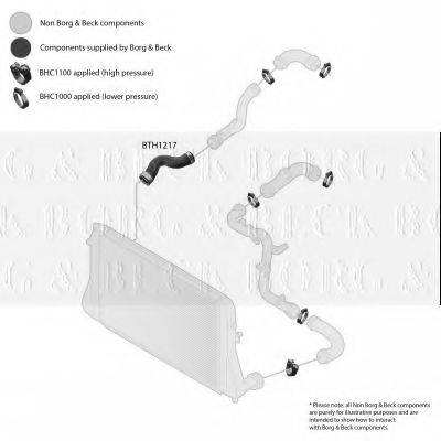 BORG & BECK BTH1217 Трубка нагнетаемого воздуха