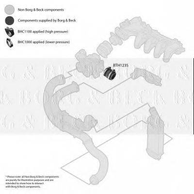 BORG & BECK BTH1235 Трубка нагнетаемого воздуха