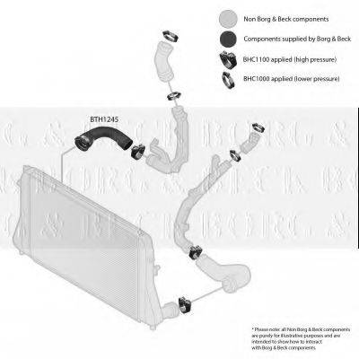 BORG & BECK BTH1245 Трубка нагнетаемого воздуха