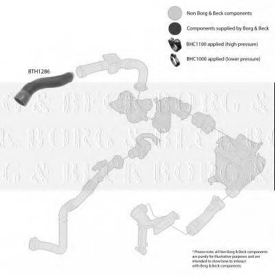 BORG & BECK BTH1286 Трубка нагнетаемого воздуха