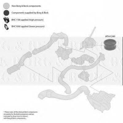 BORG & BECK BTH1290 Трубка нагнетаемого воздуха