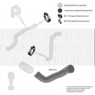BORG & BECK BTH1312 Трубка нагнетаемого воздуха